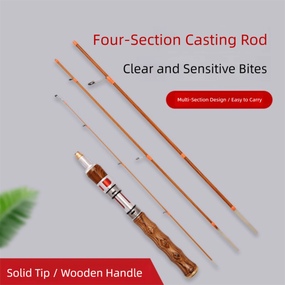 Fishing Rod Spinning - Alta qualidade 4 seções fiação vara