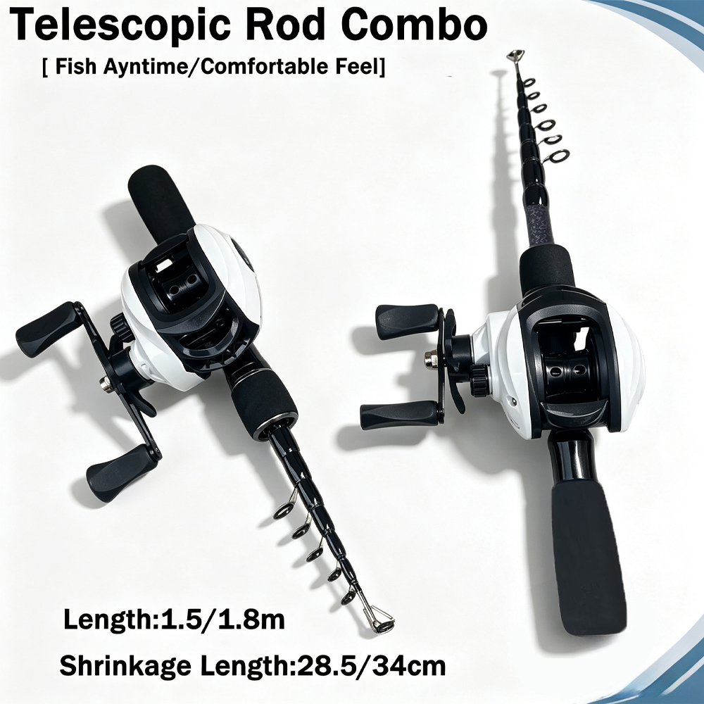Conjunto de Vara de Pesca Tele - Fishing Rod Combo avaliação e preço