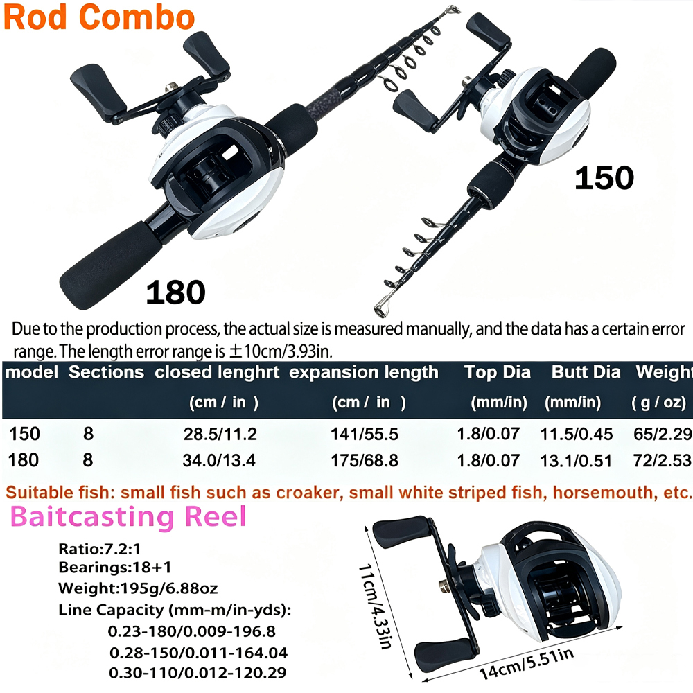 Conjunto de Vara de Pesca Tele - Fishing Rod Combo avaliação e preço